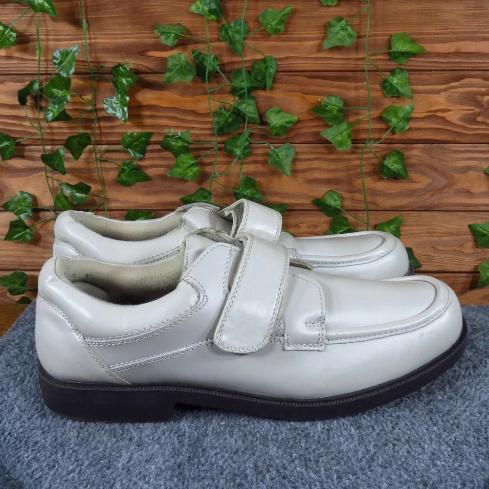 Dr. Scholl's Double Air Pillo Men Walking Shoe Size 13 Casual Comfort Bone White